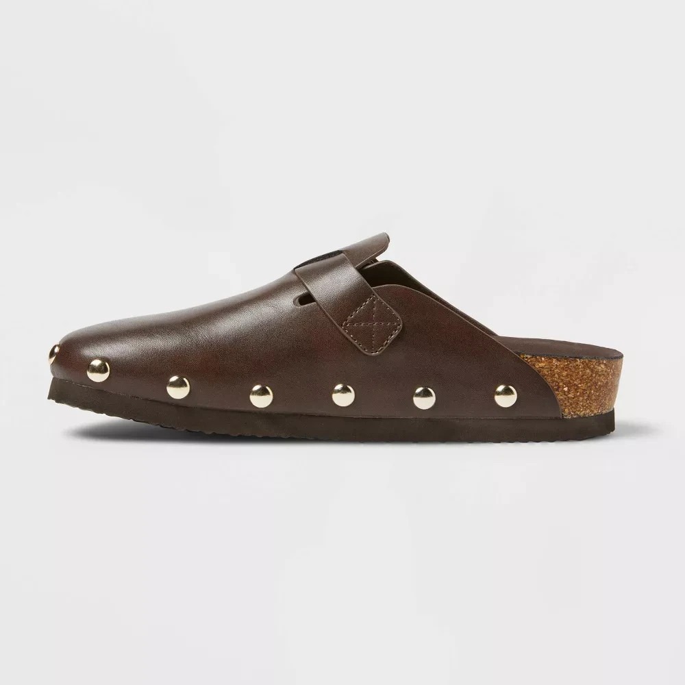 Women's Lee Clog Mule Flat - Universal Thread Brown 8 - Picture 7 of 8